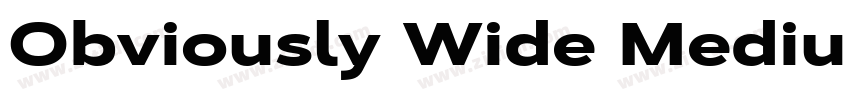 Obviously Wide Mediu字体转换
